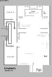 Lindsay's Upstairs Bar Layout